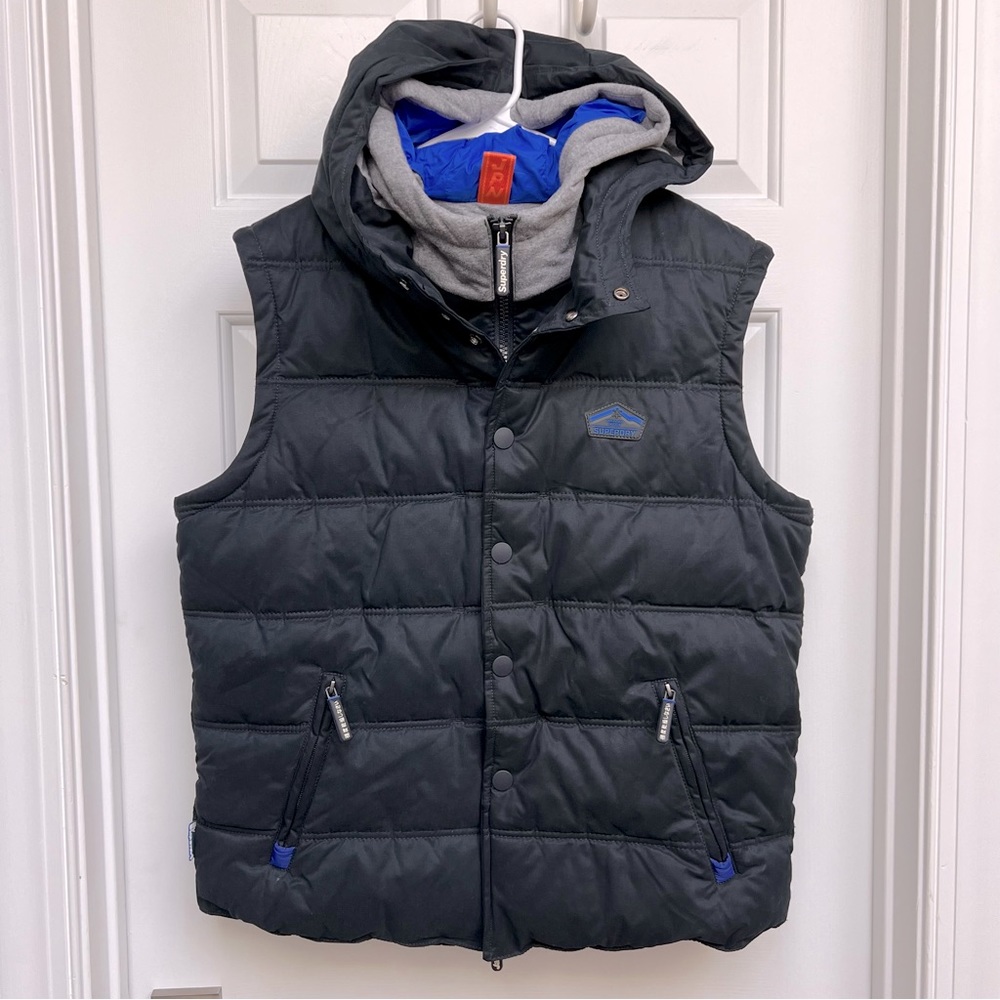 Superdry Men’s Microfibre Pitching Gilet Vest sz XL